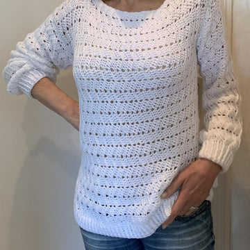The EZ Breezy white sweater