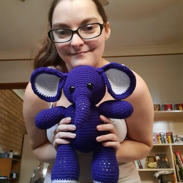 Fuchsia the Baby Elephant Crochet Pattern