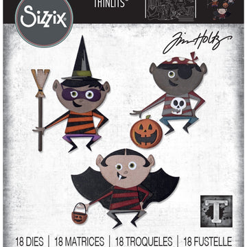 Sizzix Thinlits Dies By Tim Holtz 18/Pkg - Trick Or Treater