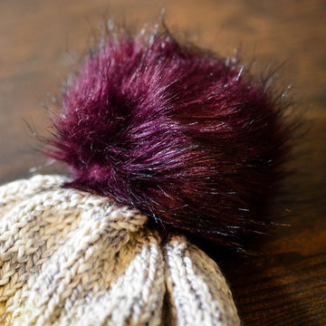 Bulky Slouch Beanie with Pom Pom