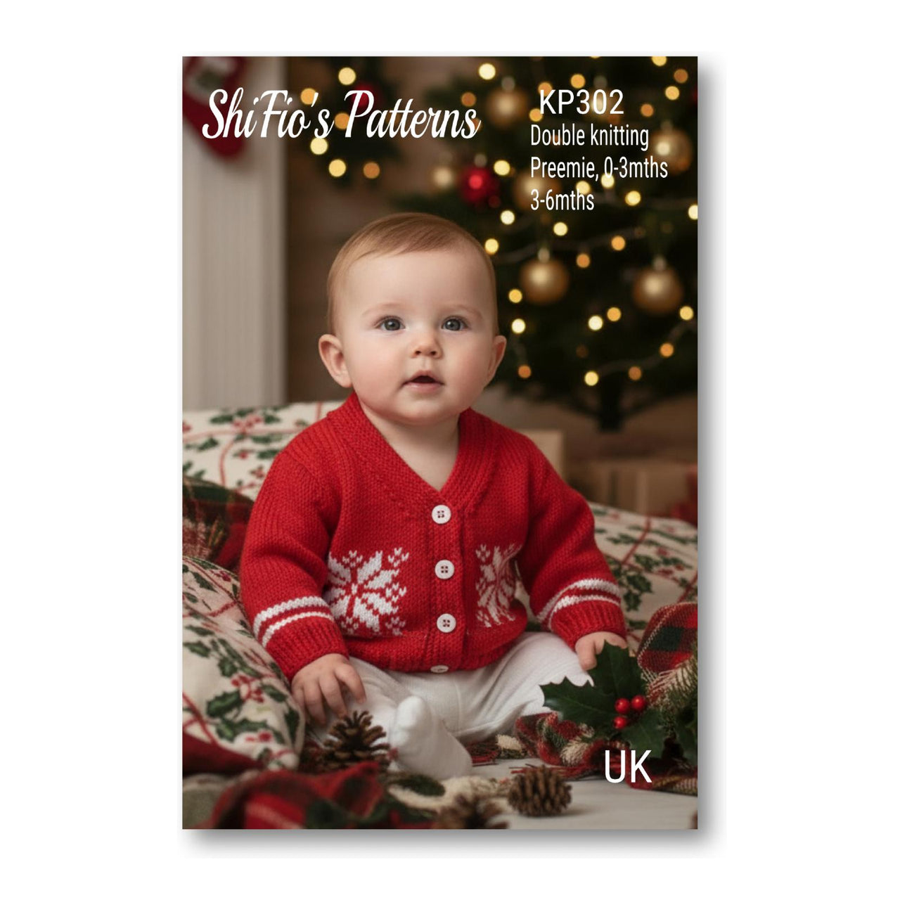 Snowflake Cardigan Knitting Pattern #302