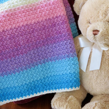 Mandala Afternoon Slumber Crochet Baby Blanket - Beginner Friendly (DK Weight)