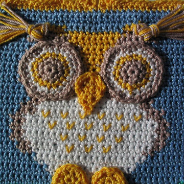Ollie Owl Christmas potholder
