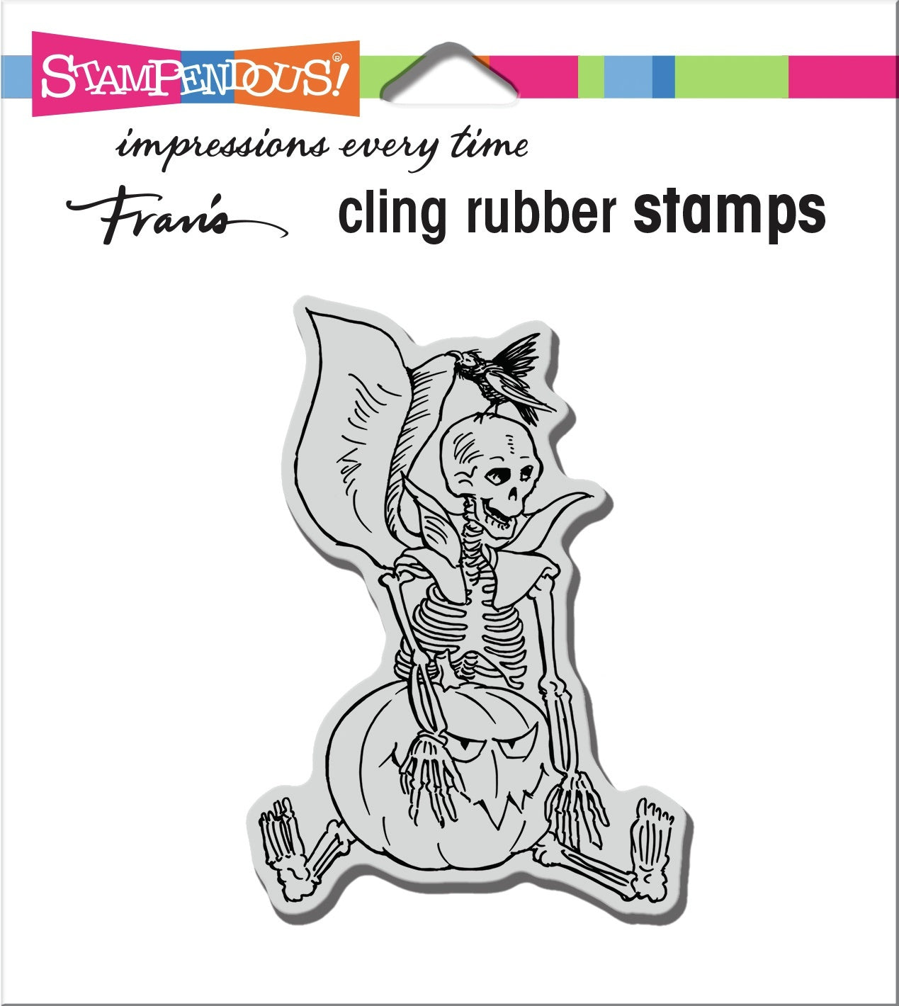 Stampendous Cling Stamp - Seated Skelly