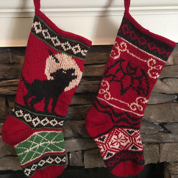 Gothic Wolf Stocking