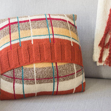 Pheasant tartan cushion