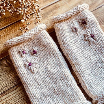 Embellished Fingerless Mitts
