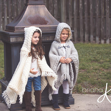 Nordic Winter Knit Cape