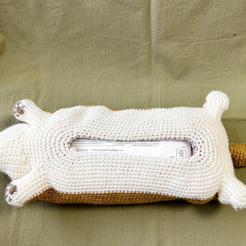 コーギーのティッシュボックスカバー Corgi tissue paper cozy