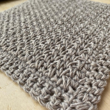 Olive Double Linen Stitch Washcloth