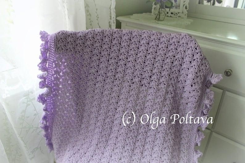 Clusters Flowers Baby Afghan