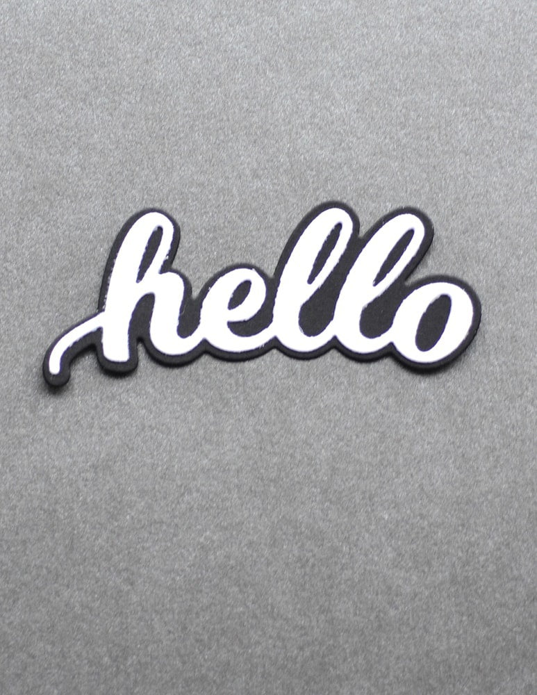 Memory Box Birch Press Designs Dies - Hello Honey Script