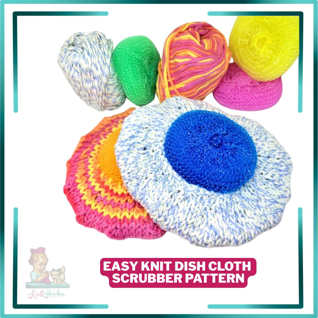 Easy Knit Dish Cloth Scrubber