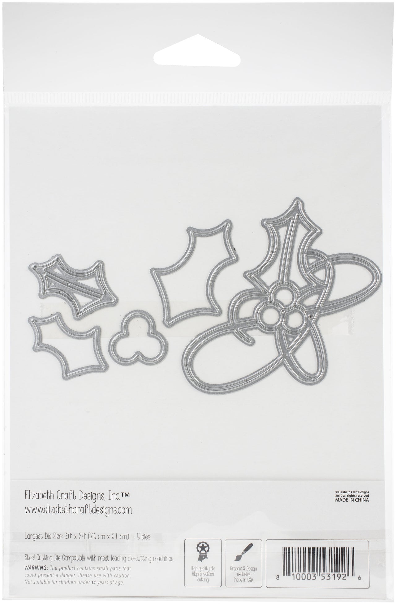 Elizabeth Craft Designs Elizabeth Craft Metal Die - Flourished Holly