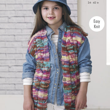 Waistcoats in King Cole Bamboozle - 4389 - Downloadable PDF
