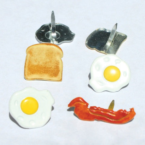 Eyelet Outlet Shape Brads 12/Pkg - Breakfast