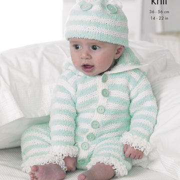 Baby Set in King Cole DK - 4233 - Downloadable PDF