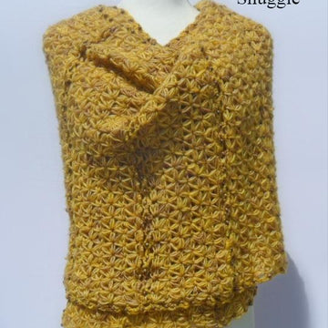 Gemma's Snuggle - Jasmine Flower Shawl Crochet Pattern with Beaded Lace