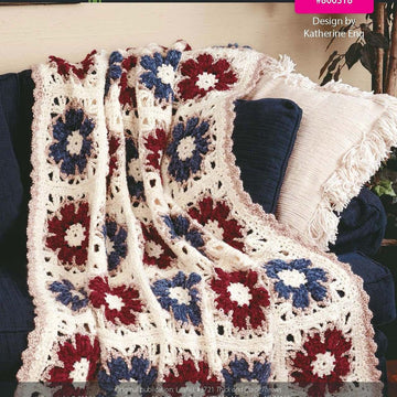 American Floral Throw