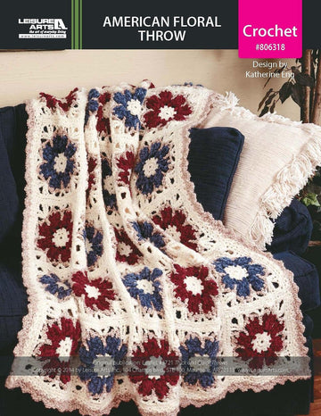 American Floral Throw