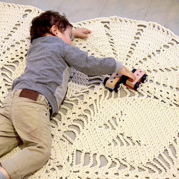 Crochet pattern Rug LIFE IS A FLOWER