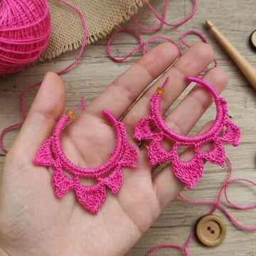Crochet earrings Pdf + Video Tutorial