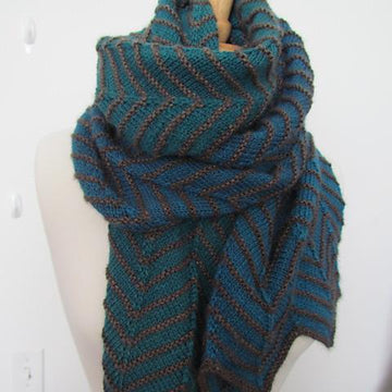 Obsidian Chevron Scarf