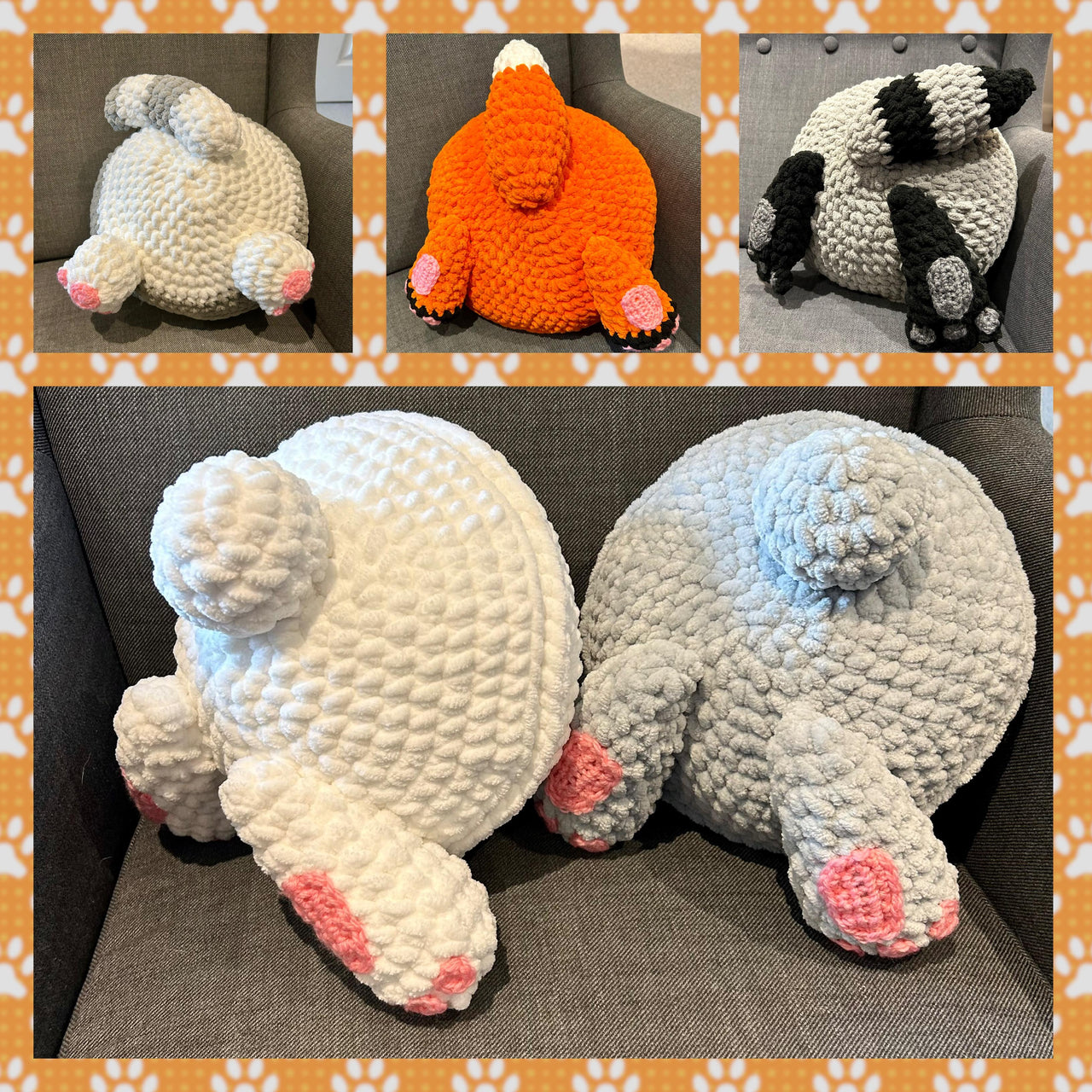 Animals bums cushions