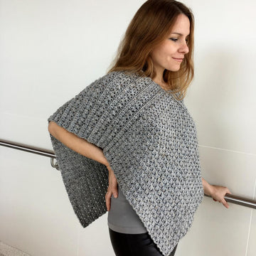 Crochet Poncho Pattern: Two Rectangles Wrapcho