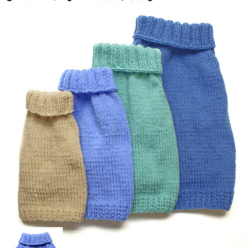 Knitting Pattern for Plain Dogs Coat, 4 Sizes Included, Aran Yarn, Sizes are X Small, Small, Medium and Large, Dog Sweater Aran Yarn Knitting Pattern, KP606