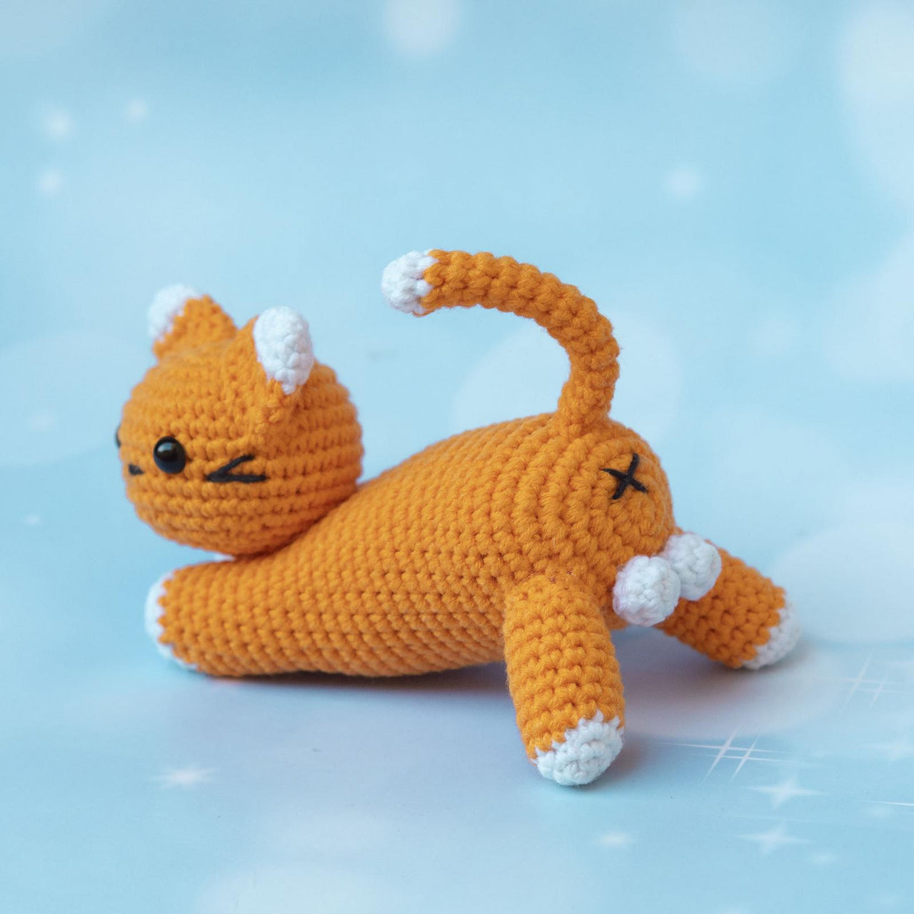 Stretching kitten