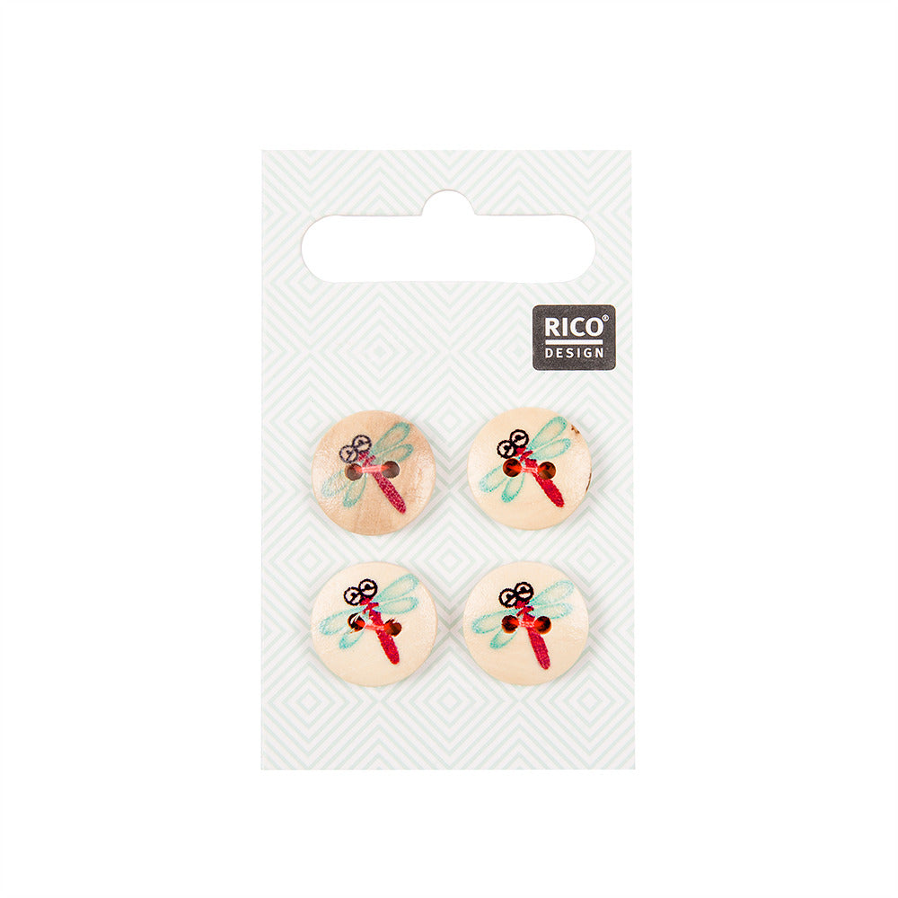Rico Buttons With Dragonfly