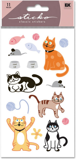 Sticko Stickers - Cat Glitter