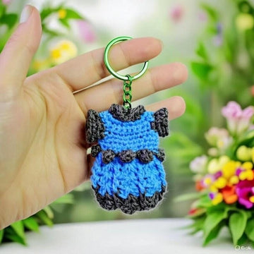 Crochet Mini Dress Keychain Pattern | PDF Photo & Video Tutorial | Easy Bag Charm