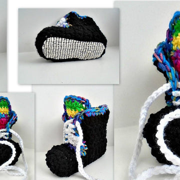 929 - Multicolor Black Sneakers