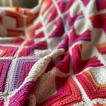 Hot Squares Blanket