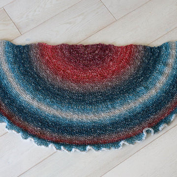 Garter Stitch Half Pi Shawl