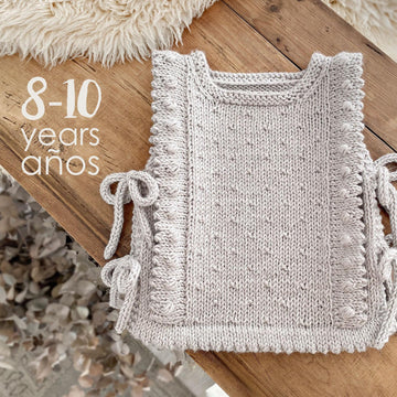 8-10 years – PLUMETI knit vest pattern