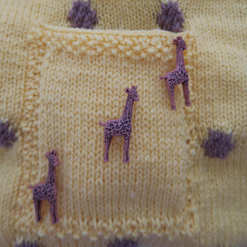 Giles Giraffe Hooded Baby Car Seat Blanket
