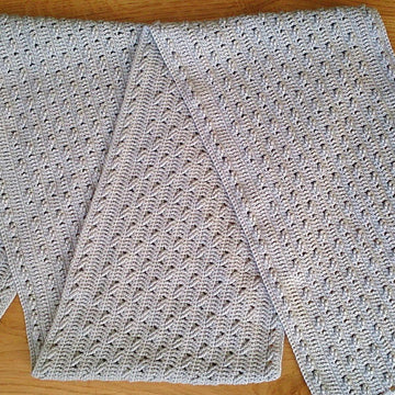 Grey chess scarf