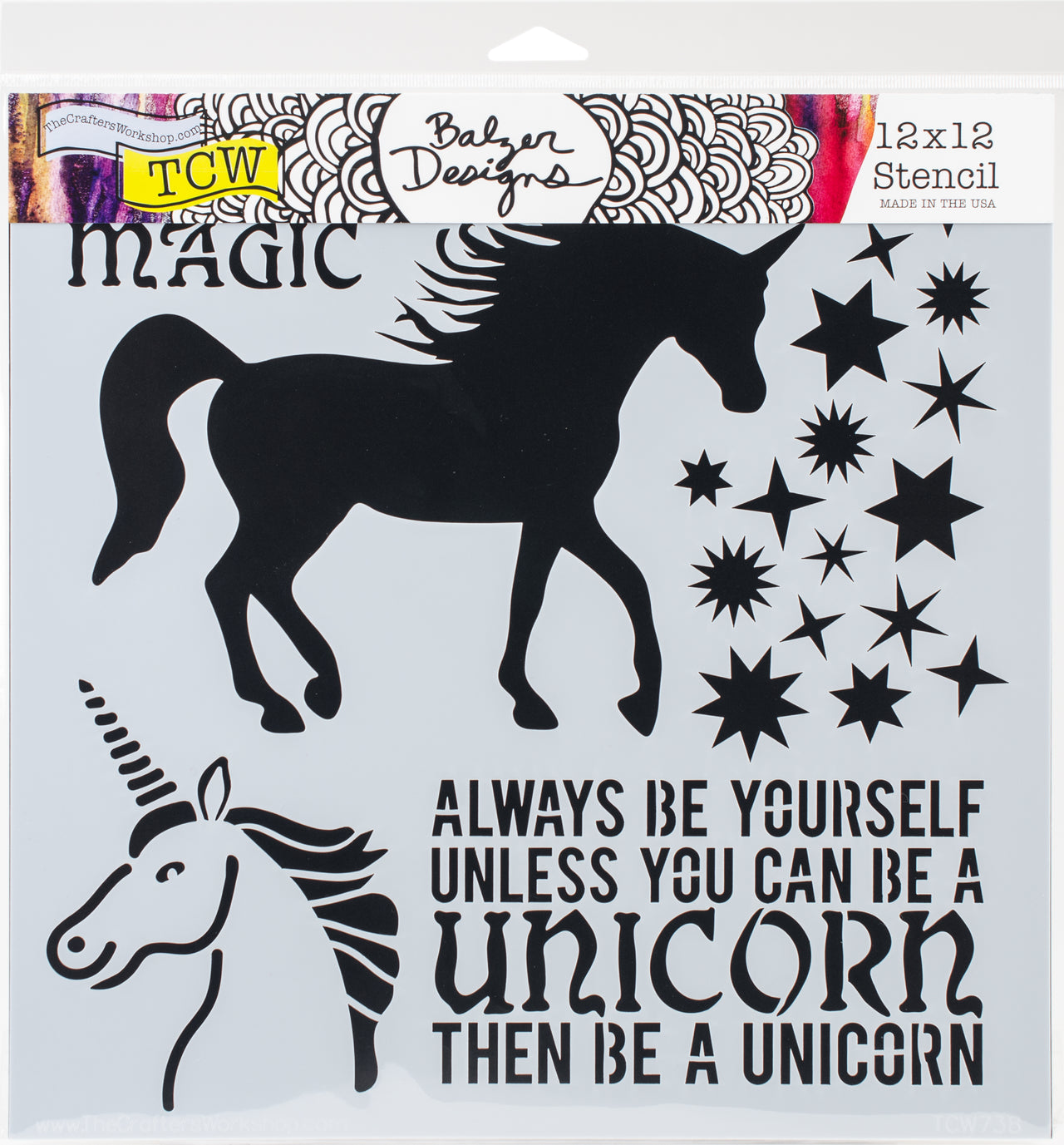 The Crafter's Workshop Crafter's Workshop Template 12"X12" - Unicorn