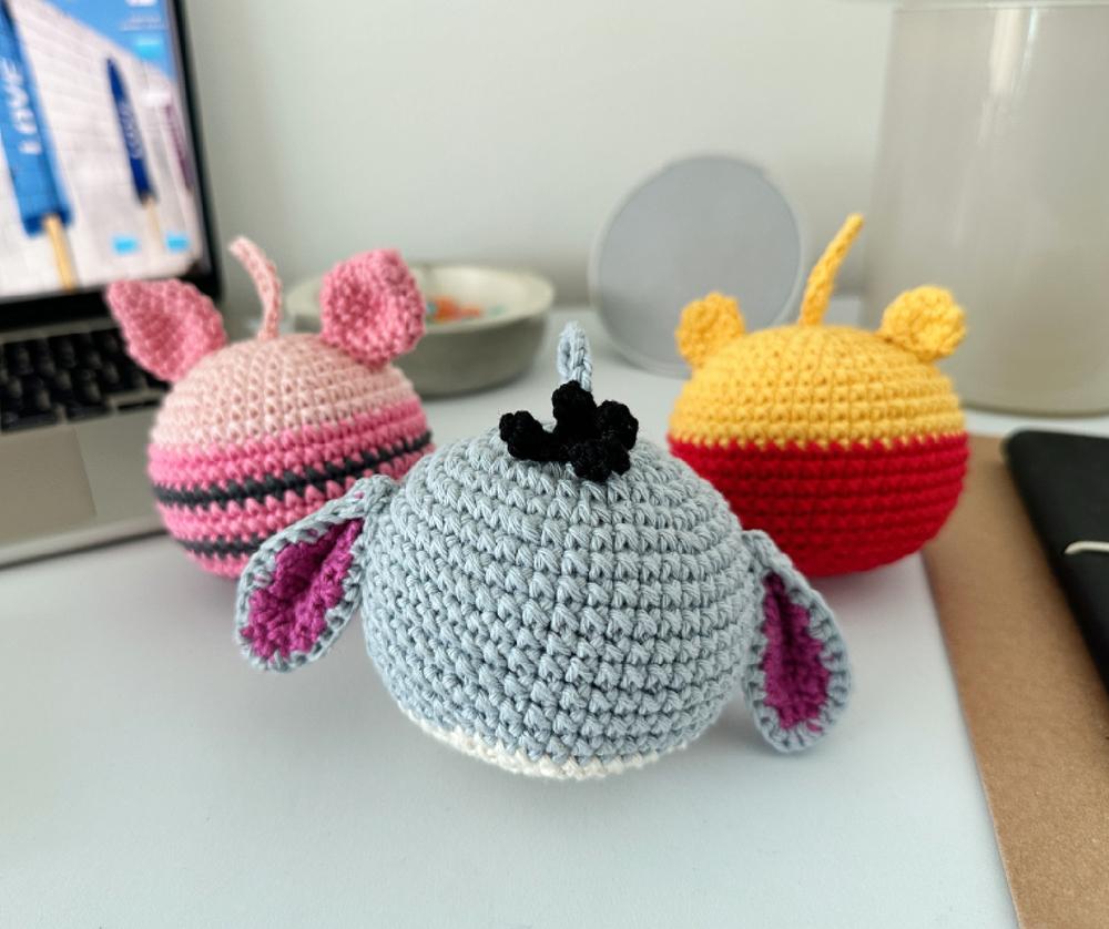 Honey Bear and Friends Crochet Christmas Ornaments