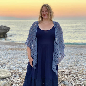 Diamond Cascade Shawl