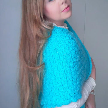 Crochet Emerald Victorian Shawl Pattern