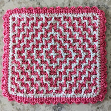 Bullseye Woven Hot Pad & Coaster