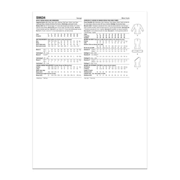 Simplicity Misses' Vintage Blouses and Cummerbund S9634 - Sewing Pattern