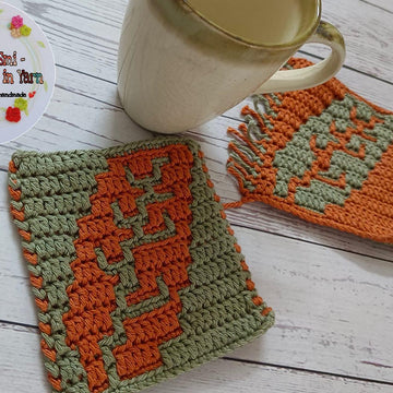 Fallen Leaf Mosaic Coasters