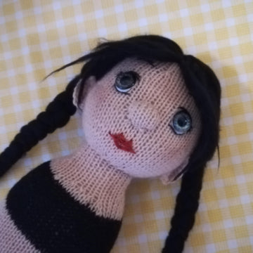 Toy knitting patterns, Wednesday doll