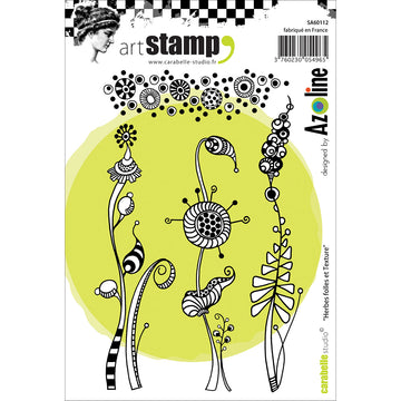 Carabelle Studio Cling Stamp A6 - Crazy Weeds & Texture