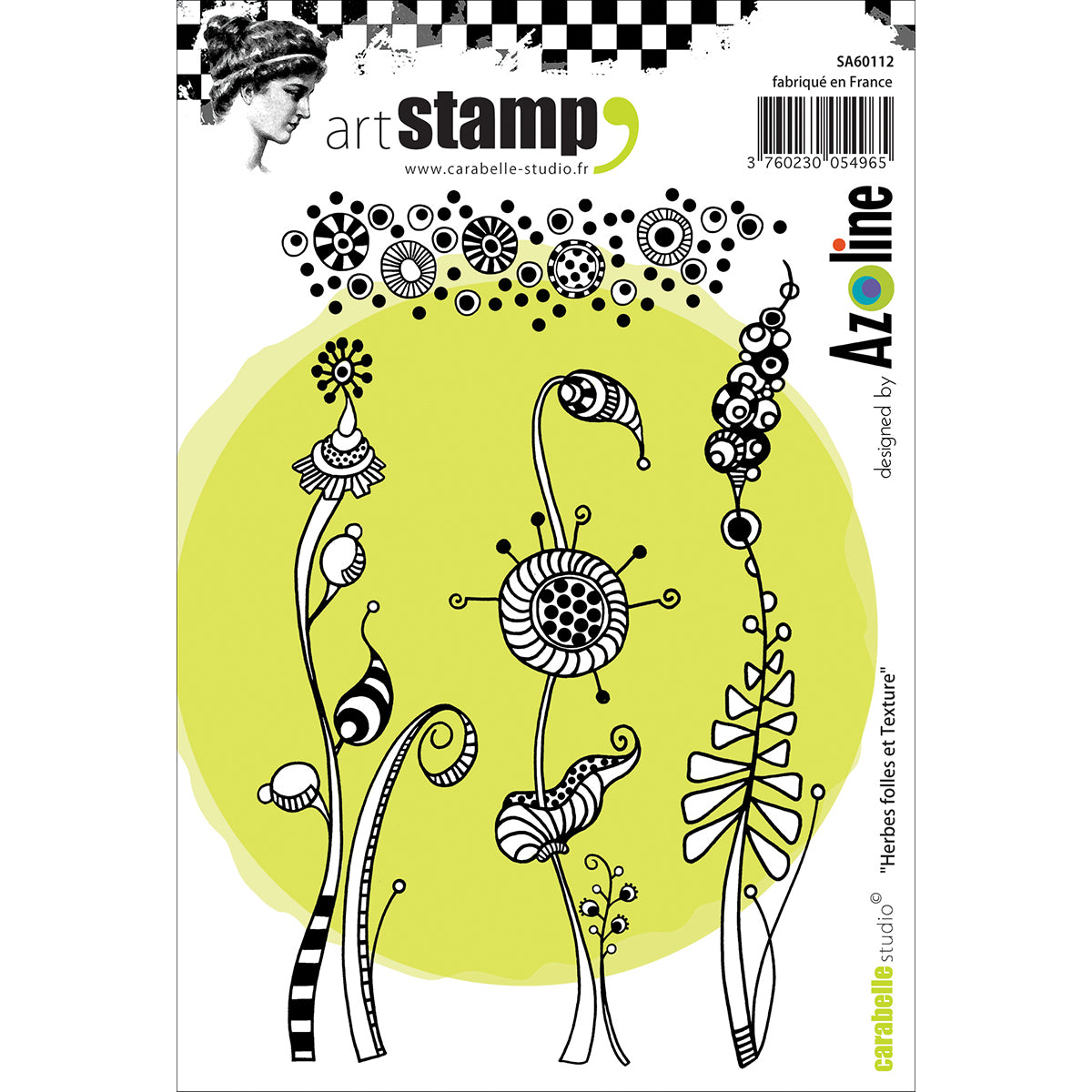 Carabelle Studio Cling Stamp A6 - Crazy Weeds & Texture